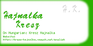 hajnalka kresz business card